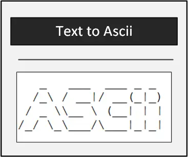 Test to ascii art example